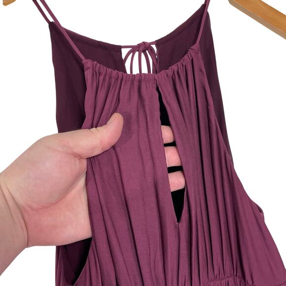 ANTHROPOLOGIE MOULINETTE SOEURS Women’s Ruched Halter Midi Dress - Picture 7 of 9